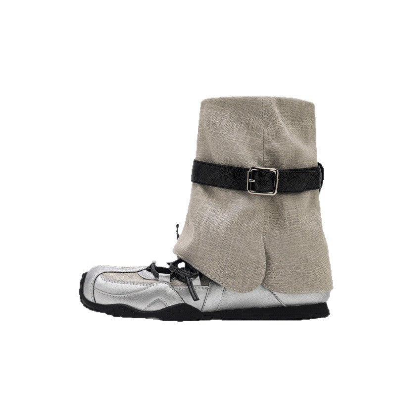 Damen modische Stiefel mit verstellbarem Riemen und rutschfester Sohle EB