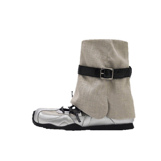 Damen modische Stiefel mit verstellbarem Riemen und rutschfester Sohle EB