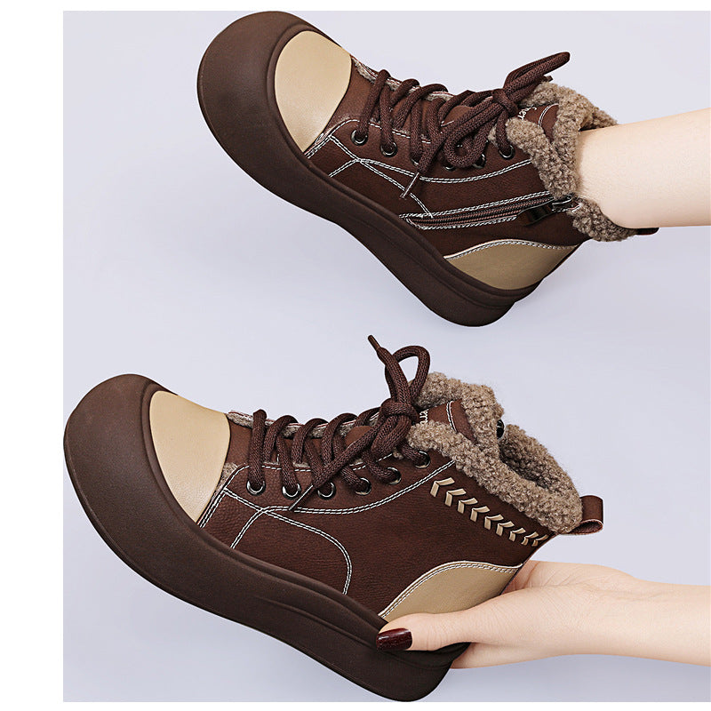 Damen Bequeme Winterstiefel mit wärmendem Innenfutter EB