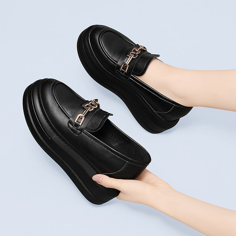Damen modische Plateau-Schuhe mit eleganter Schnalle EB