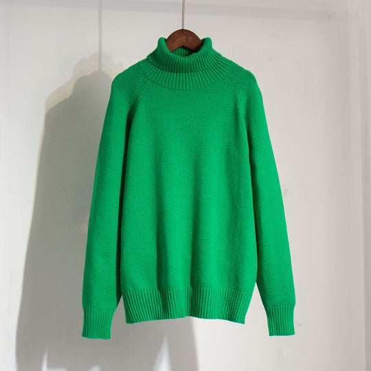 Damen Feinstrickpullover mit hohem Kragen EB