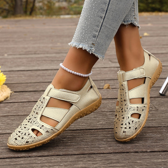 Damen Freizeit-Schuhe mit atmungsaktivem Design und verstellbarem Klettverschluss EB
