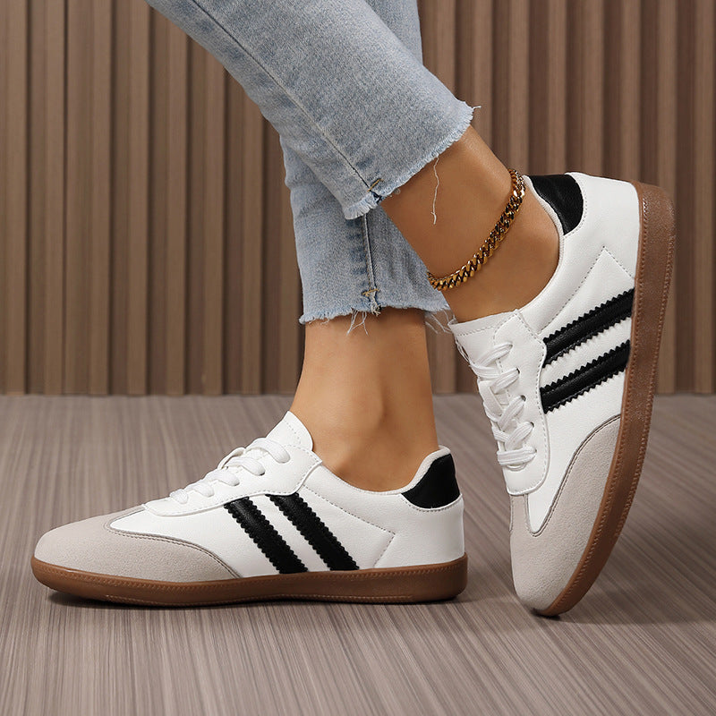 Damen Sportliche Sneakers mit rutschfester Sohle und atmungsaktiver Obermaterialstruktur EB