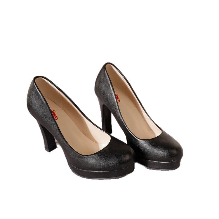 Damen elegante Pumps mit Blockabsatz EB