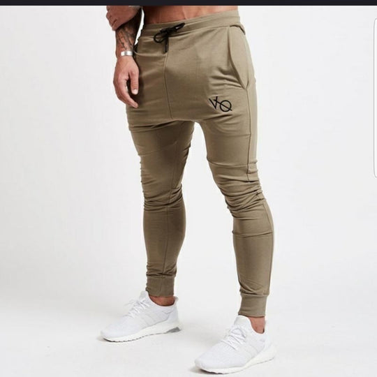Herren nan schmal geschnittene Jogginghose mit elastischem Bund und Kordelzug EB