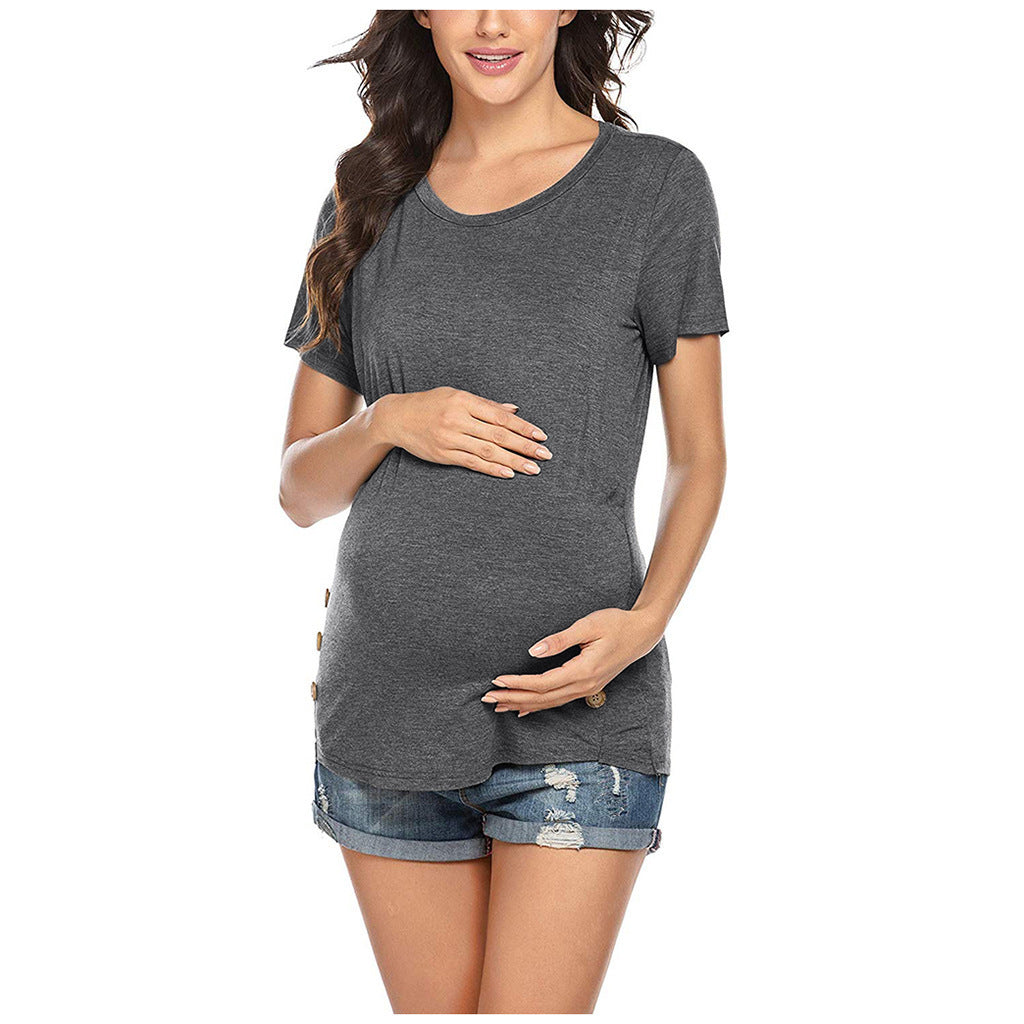 Damen Stillshirt mit praktischen Knöpfen EB