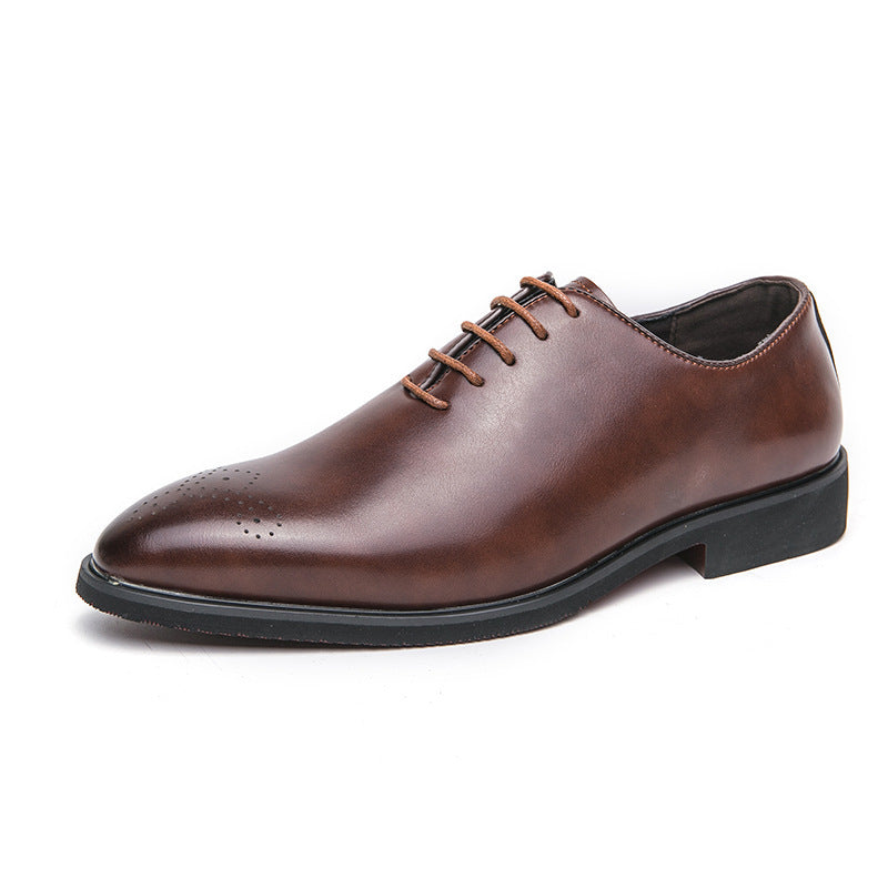 Herren elegante Schnürschuhe aus hochwertigem Leder mit modischem Design EB