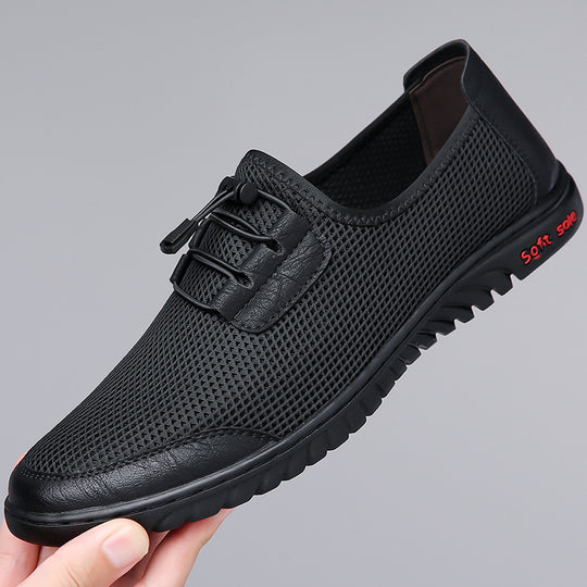 Herren Bequeme Mesh-Slipper mit elastischem Schnürsystem EB