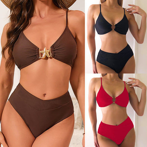Damen Hochgeschnittener Bikini EB