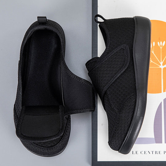 Damen Sportliche Klett-Schuhe mit atmungsaktivem Netzgewebe EB