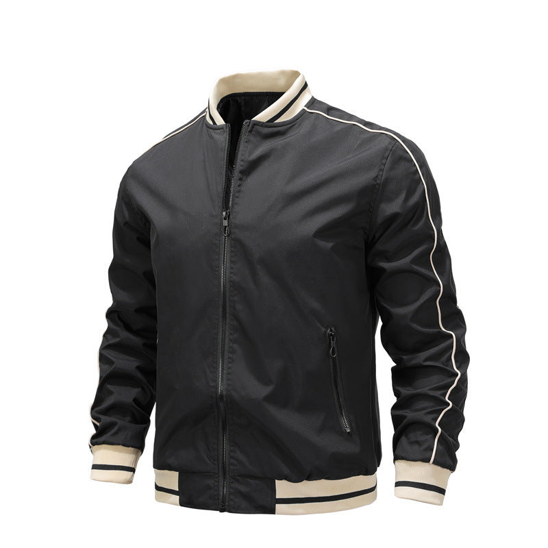 Herren sportliche Freizeitjacke im College-Stil EB