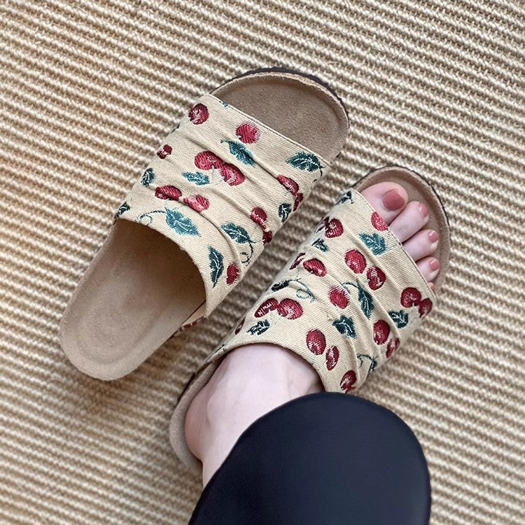 Damen modische Clogs mit floralem Design und rutschfester Sohle EB