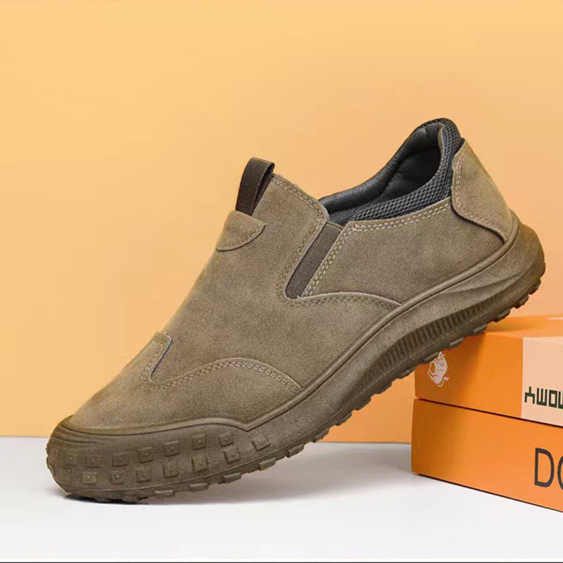 Damen Bequeme Slip-On Sneakers mit rutschfester Sohle EB