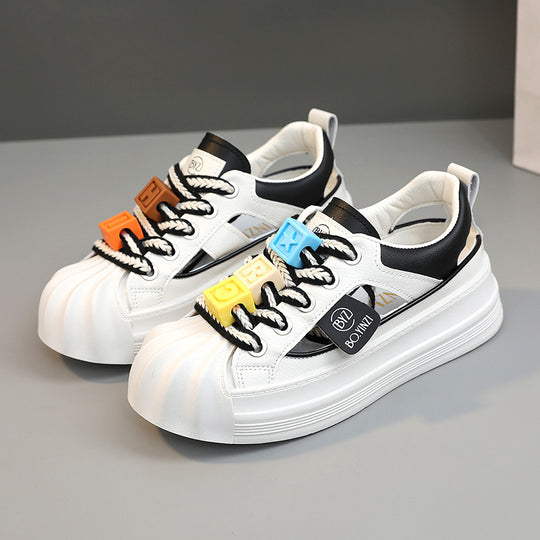 Damen Sneakers mit innovative Sohle und bunten Applikationen EB