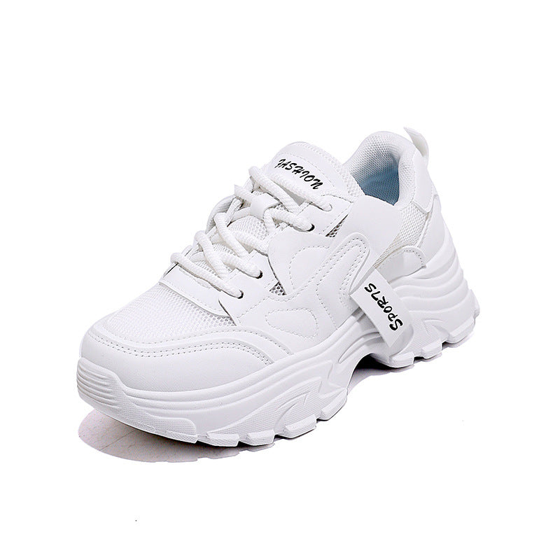 Damen Chunky Sneakers mit atmungsaktiver Mesh-Oberfläche und stoßdämpfender Sohle EB