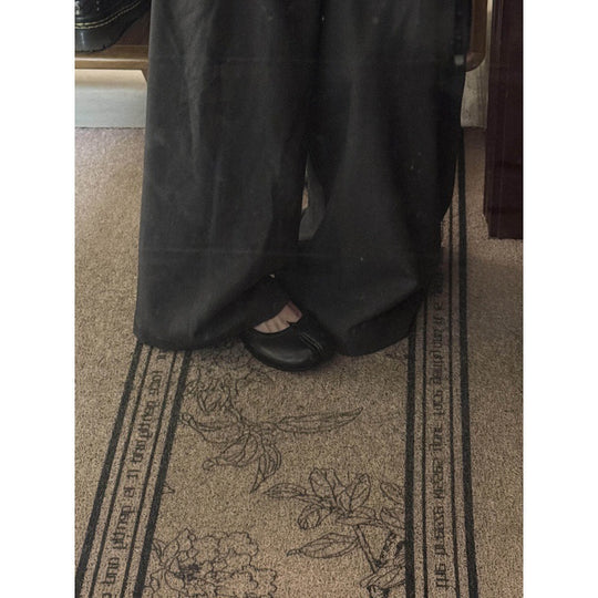Damen bequeme Hausschuhe mit geschmeidiger Leder-Oberfläche und rutschfester Sohle EB