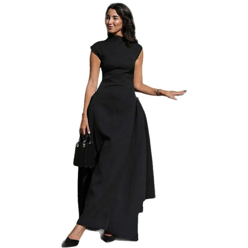 Damen Elegantes langes Abendkleid im minimalistischen Stil EB