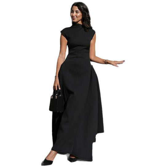 Damen Elegantes langes Abendkleid im minimalistischen Stil EB