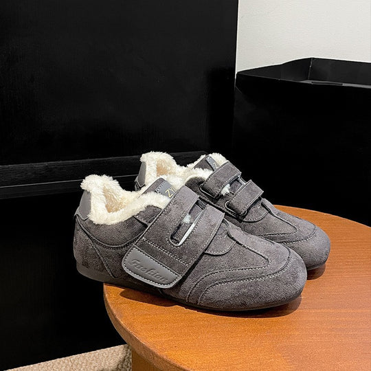 Damen Clogs mit flauschigem Innenfutter und rutschfester Sohle EB