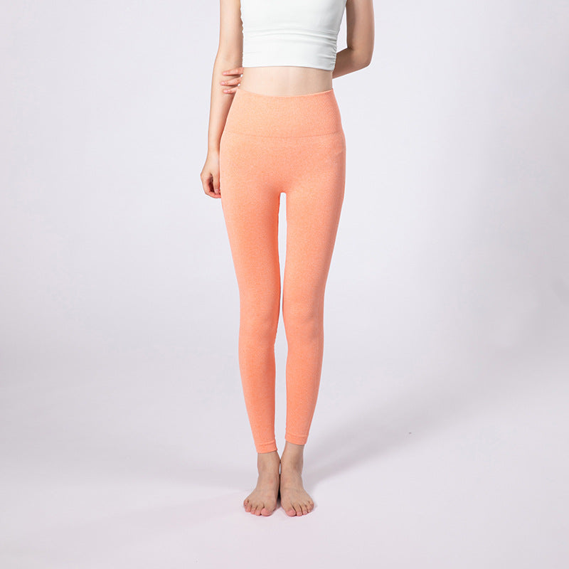 Damen Hochwertige Sportleggings mit hohem Bund und elastischem Material EB