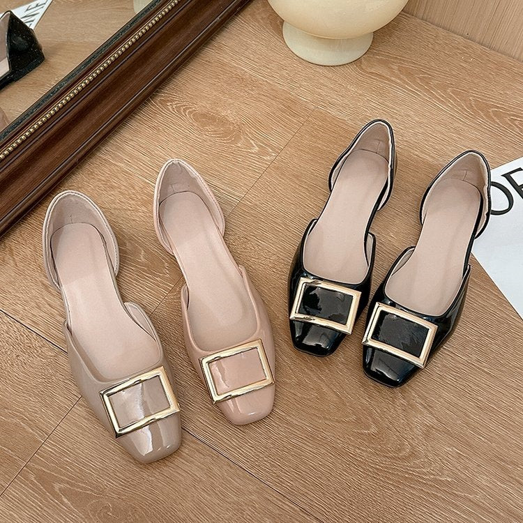 Damen Ballerinas mit elegantem Schnallendesign EB
