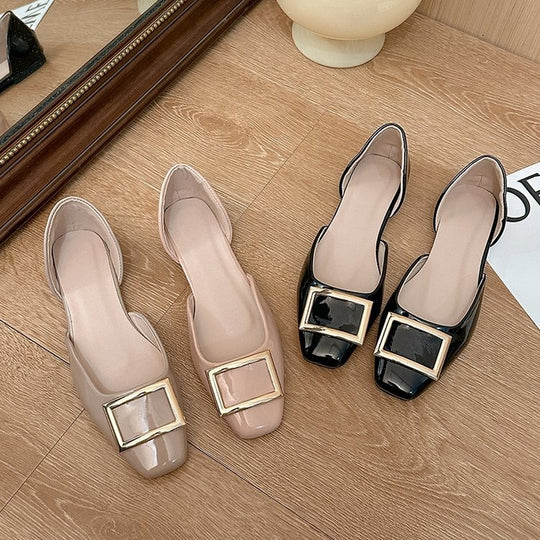 Damen Ballerinas mit elegantem Schnallendesign EB