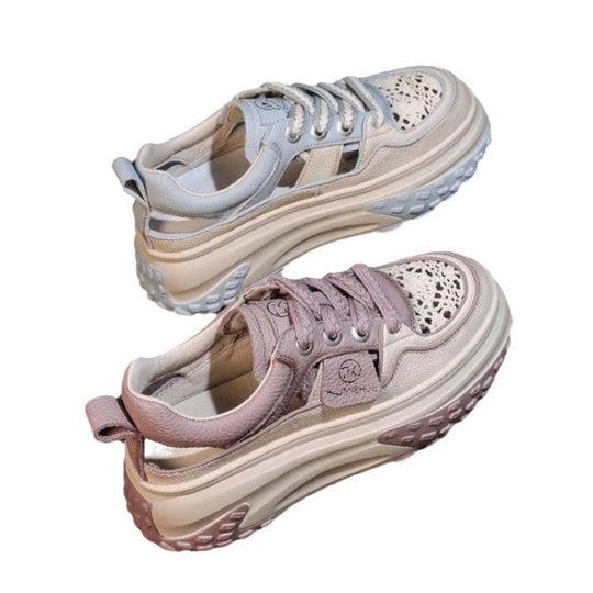 Damen Modische Sneaker mit luftigen Lochungen und dämpfender Laufsohle EB