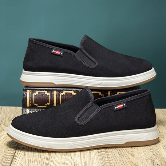 Damen modische Slip-On Sneakers mit rutschfester Sohle und atmungsaktivem Obermaterial EB