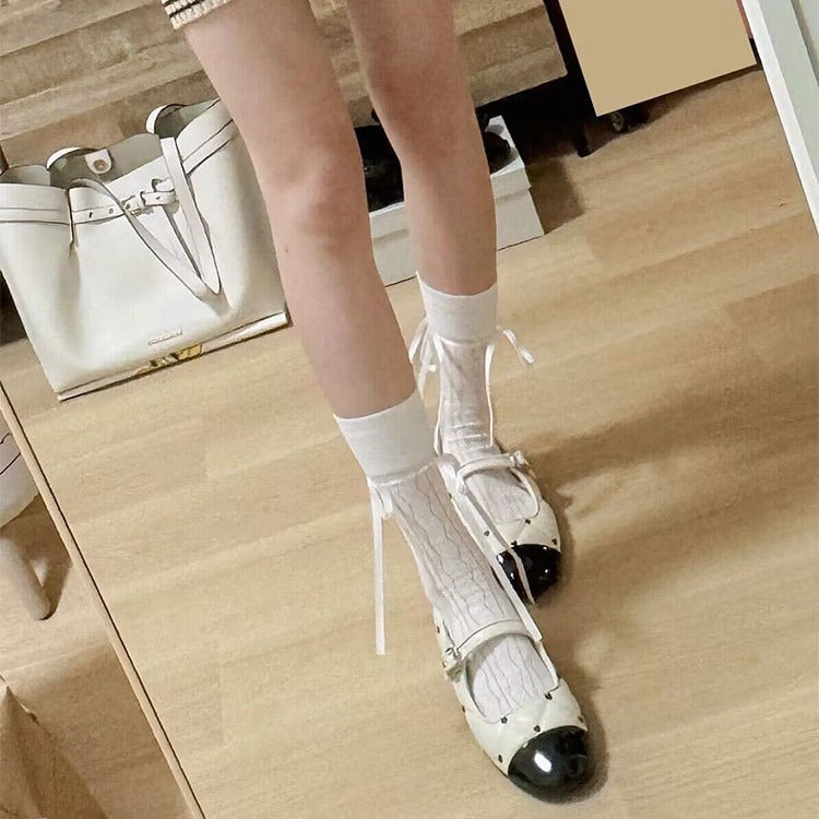 Damen Ballerinas mit eleganter Schnallenakzentgestaltung EB