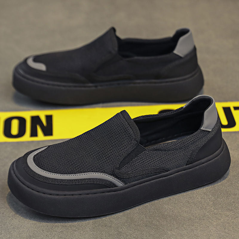 Damen Slip-On Sneakers mit atmungsaktiver Mesh-Oberfläche und rutschfester Sohle EB