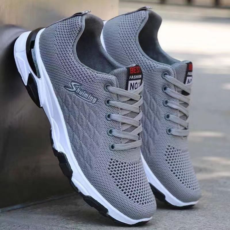 Damen Sportliche Sneaker mit atmungsaktivem Obermaterial und rutschfester Sohle EB