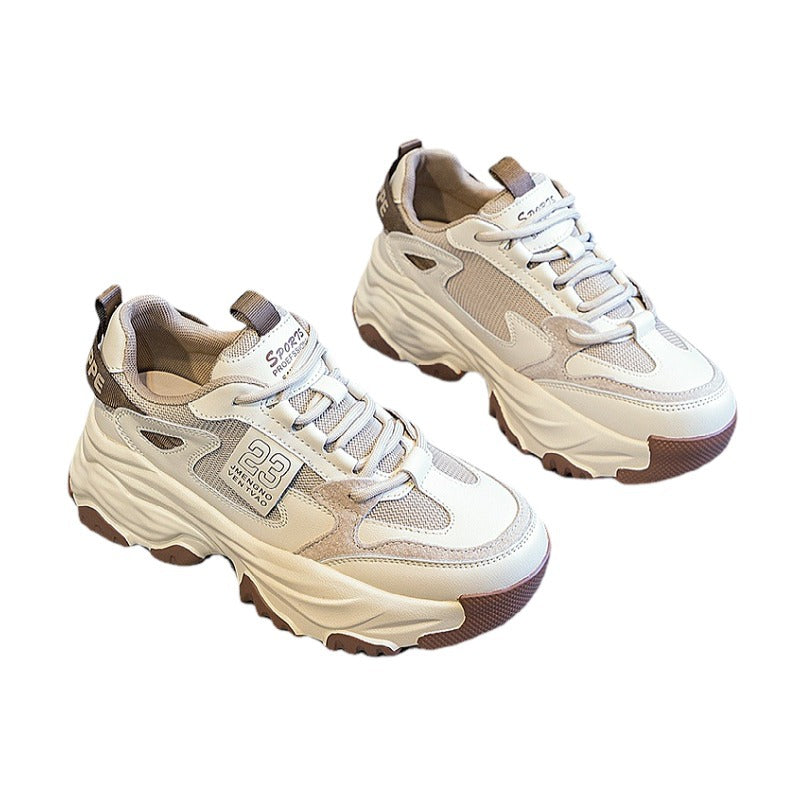 Damen Sportliche Chunky Sneakers mit atmungsaktiver Konstruktion und rutschfester Sohle EB