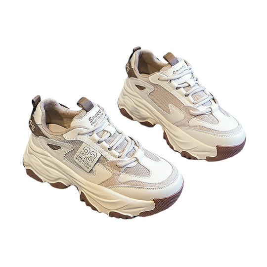 Damen Sportliche Chunky Sneakers mit atmungsaktiver Konstruktion und rutschfester Sohle EB