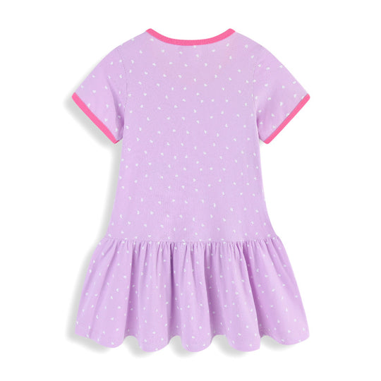 Mädchen Freizeitkleid mit zauberhaften Einhorn- und Feenapplikationen EB