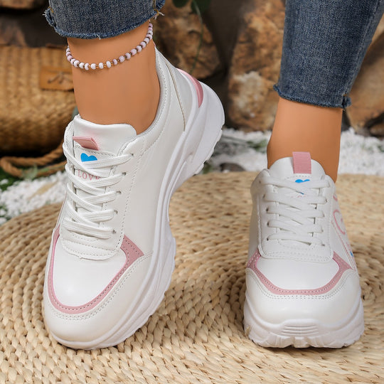 Damen Sportliche Sneakers mit verstärkter Dämpfung und modischem Design EB