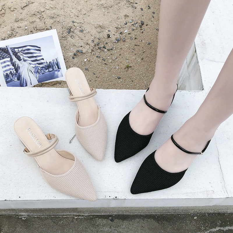 Damen Slingback-Pumps mit elegantem Riemchen und modischem Blockabsatz EB