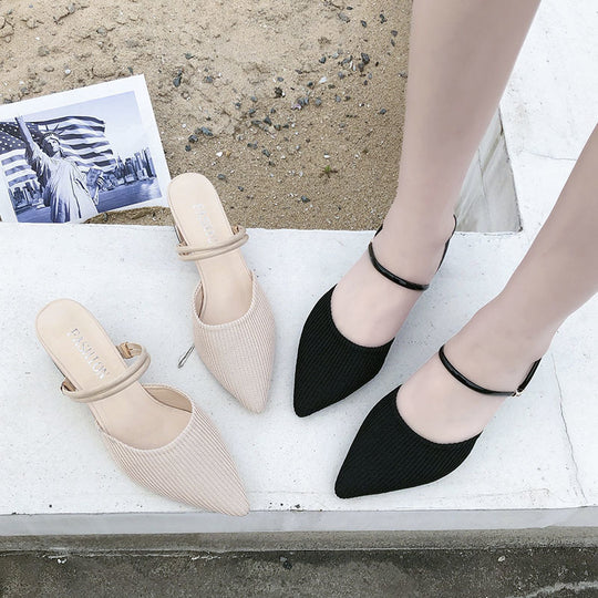 Damen Slingback-Pumps mit elegantem Riemchen und modischem Blockabsatz EB