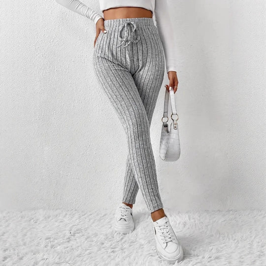 Damen Gefütterte Sweatpants mit Rippstruktur EB