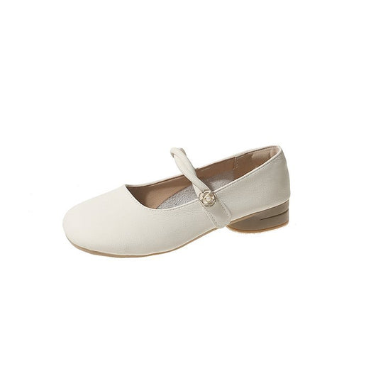 Damen Mary Jane Ballerinas mit dekorativem Riemen und komfortablem Fußbett EB