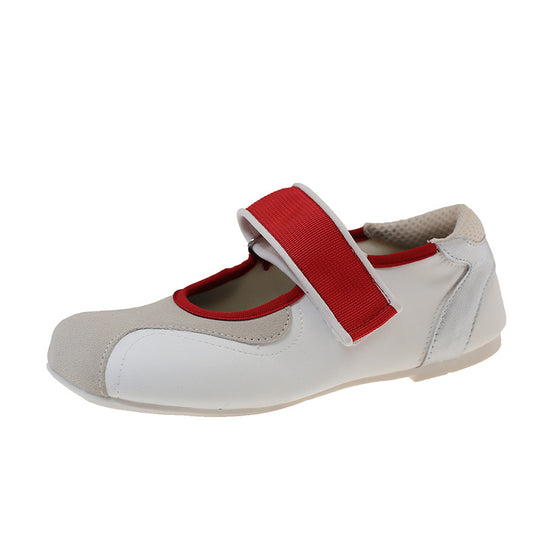 Damen praktische Ballerinas mit verstellbarem Riemen EB