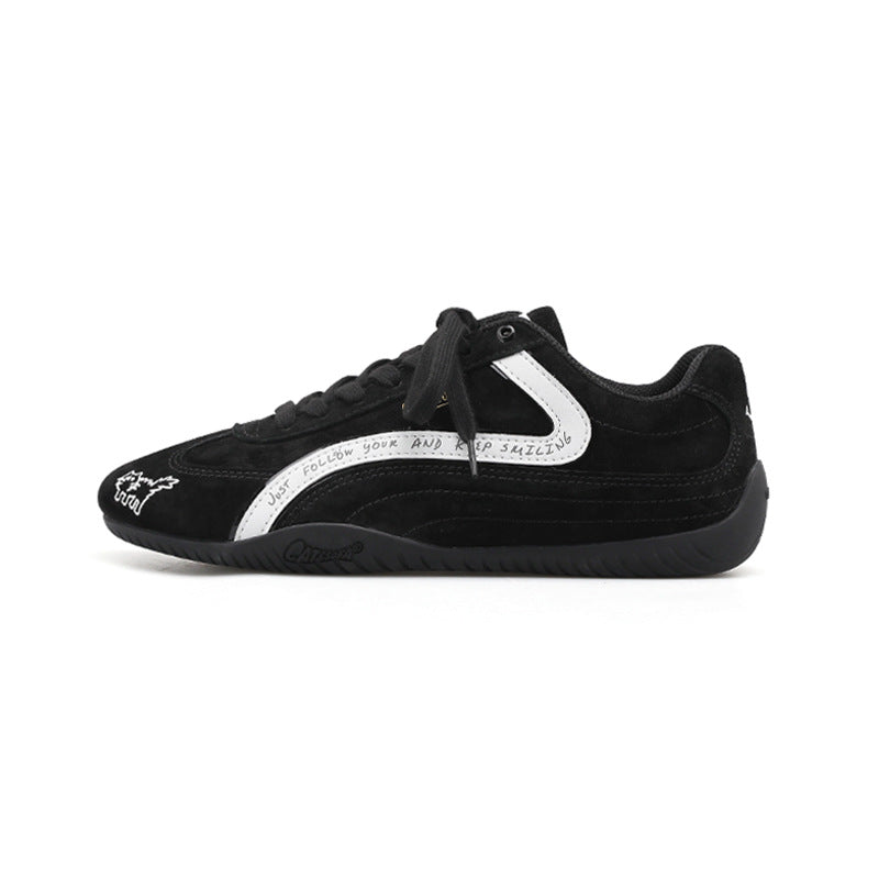 Damen Sportliche Sneaker mit robustem Wildleder und dämpfender Sohle EB
