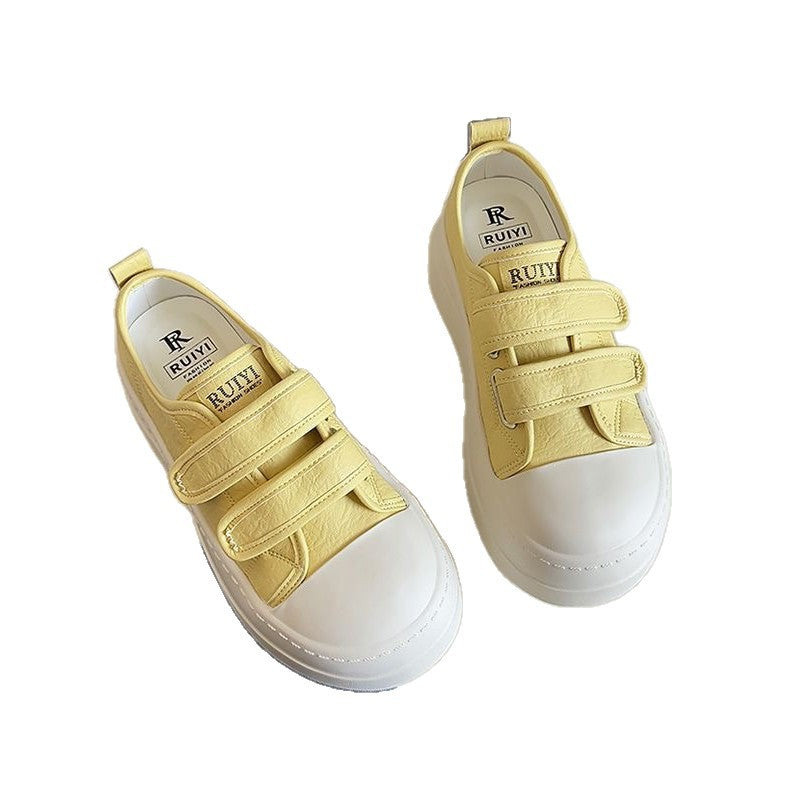 Damen Plateau-Sneaker mit doppeltem Klettverschluss und ergonomischer Sohle EB