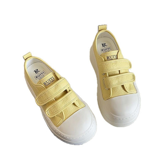 Damen Plateau-Sneaker mit doppeltem Klettverschluss und ergonomischer Sohle EB