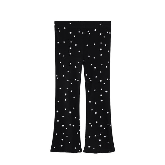 Mädchen Flared Leggings mit funkelndem Sternenmotiv EB