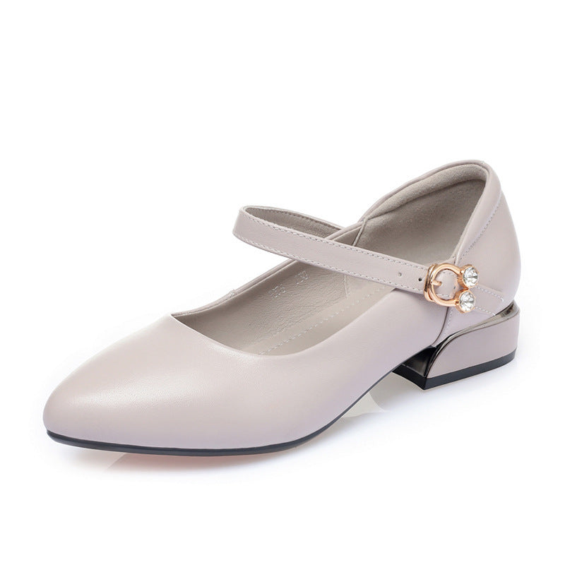 Damen Mary Jane Pumps mit modischem Schmuckdetail und komfortablem Blockabsatz EB