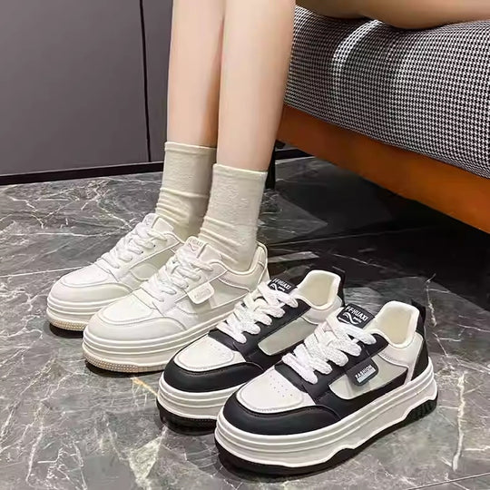 Damen Stadtliche Chunky Sneakers mit dicker Sohle und sportlichem Design EB