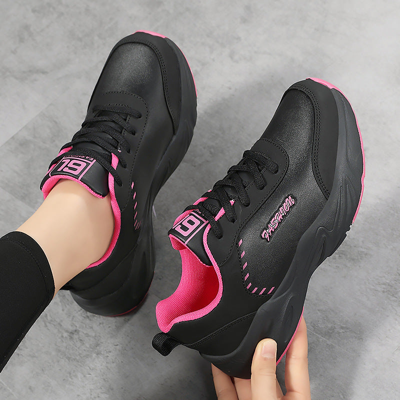 Damen nan voluminöse Sneaker mit gepolstertem Kragen und stoßabsorbierender Sohle EB