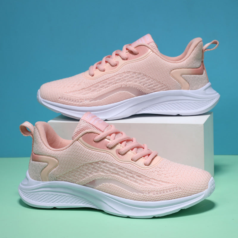 Damen Leichte und atmungsaktive Sport Sneakers mit flexibler Sohle EB