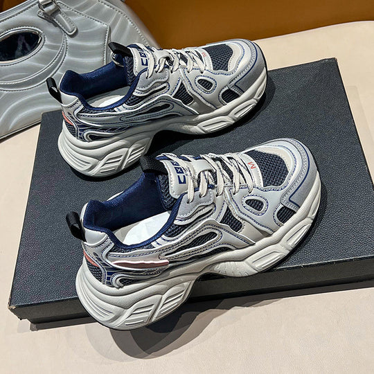 Damen urbane Komfort-Sneaker mit atmungsaktiven Mesh-Elementen EB