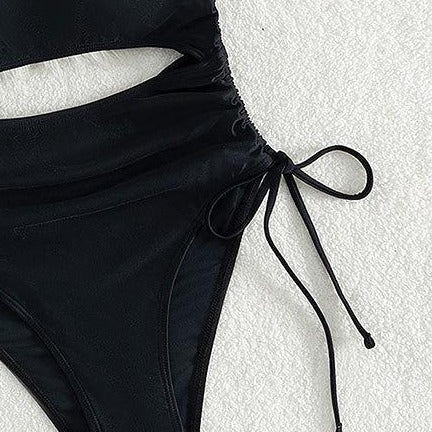 Damen Einteiliger Badeanzug mit raffiniertem Cut-Out und Schnürdetail EB